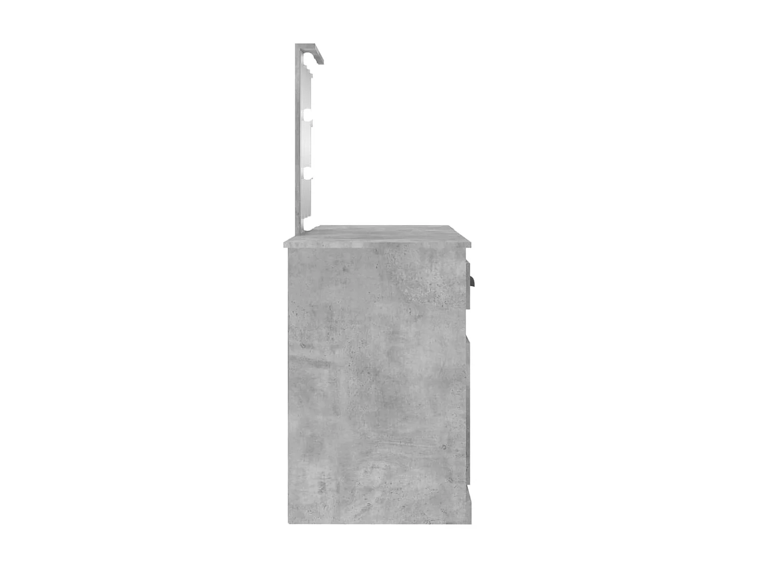 Kaptafel met LED-verlichting 130x50x132,5 cm betongrijs
