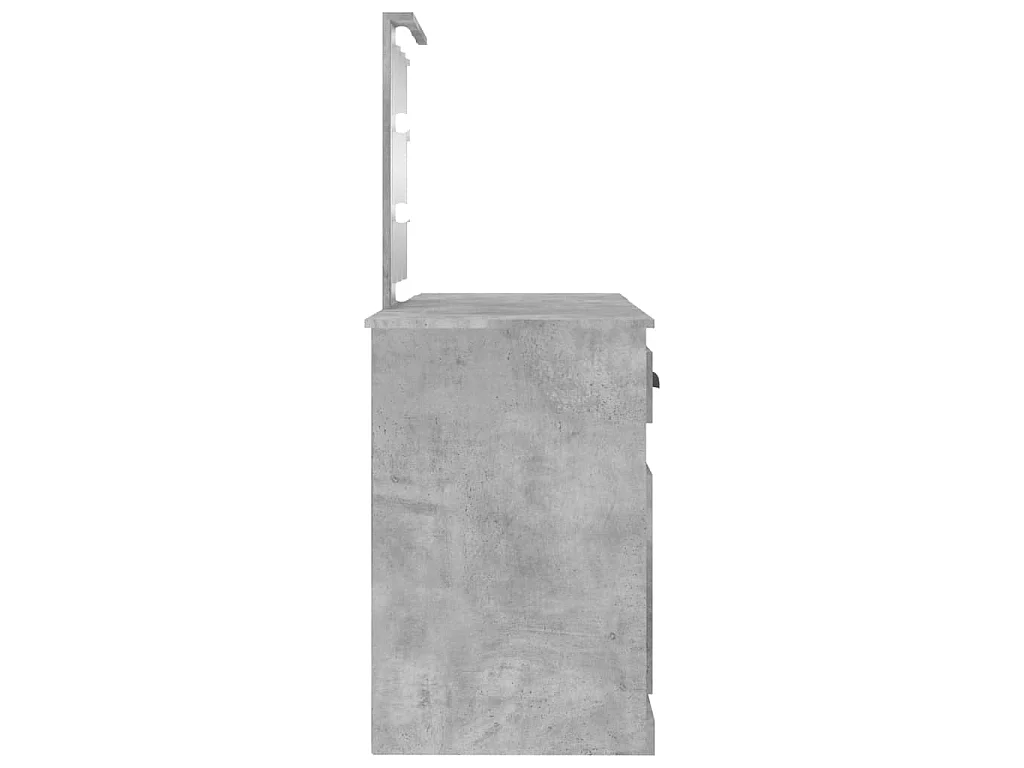 Kaptafel met LED-verlichting 130x50x132,5 cm betongrijs