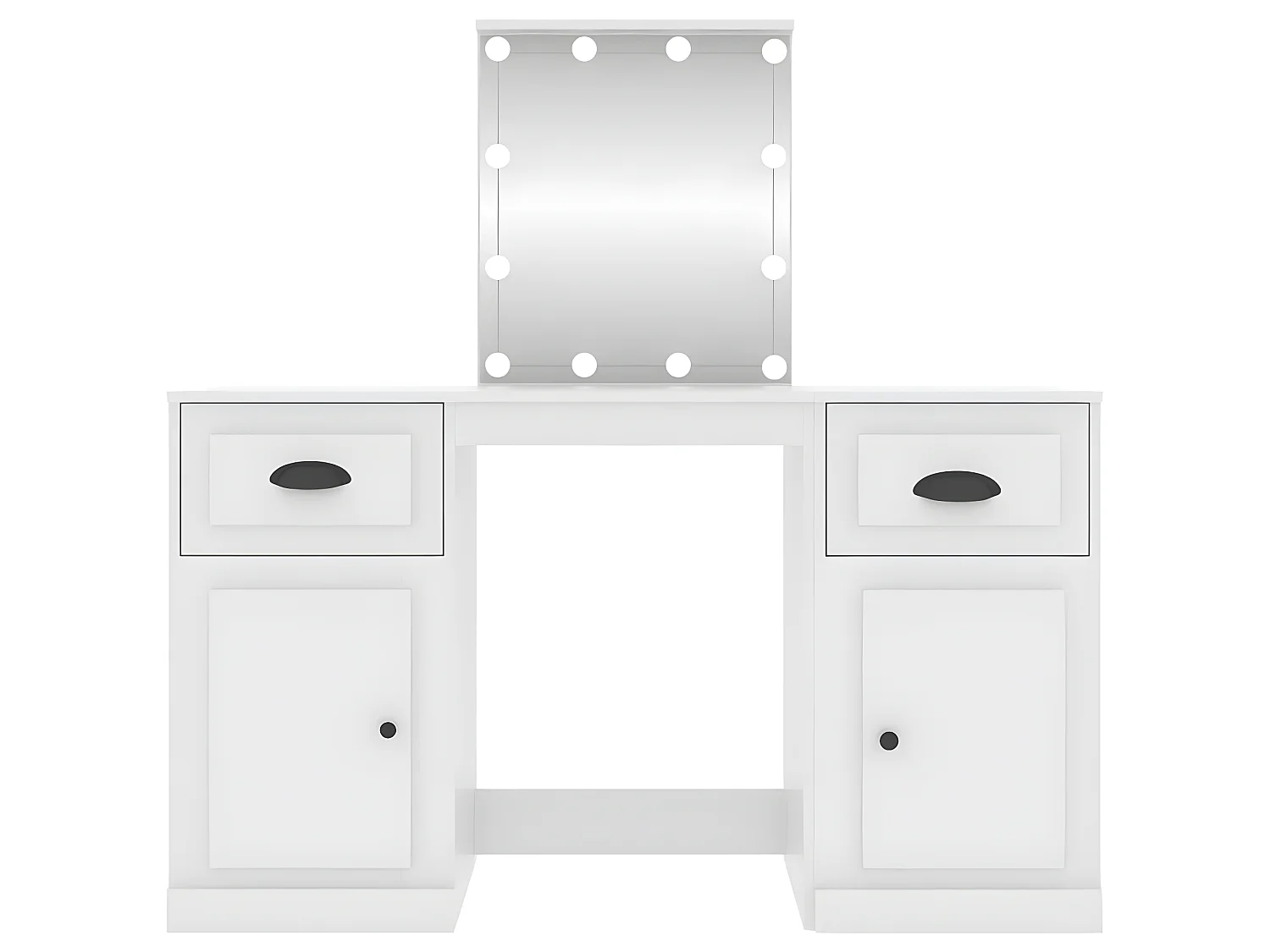 Coiffeuse avec LED blanc 130x50x132,5 cm