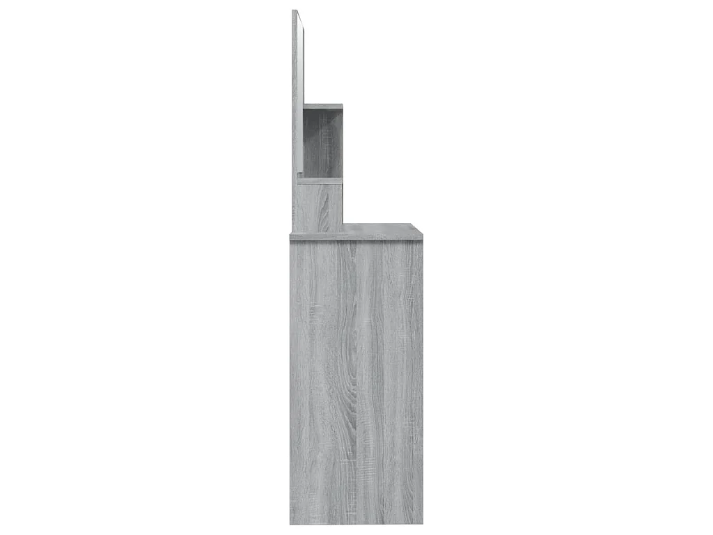 Coiffeuse avec miroir Sonoma gris 86,5x35x136 cm