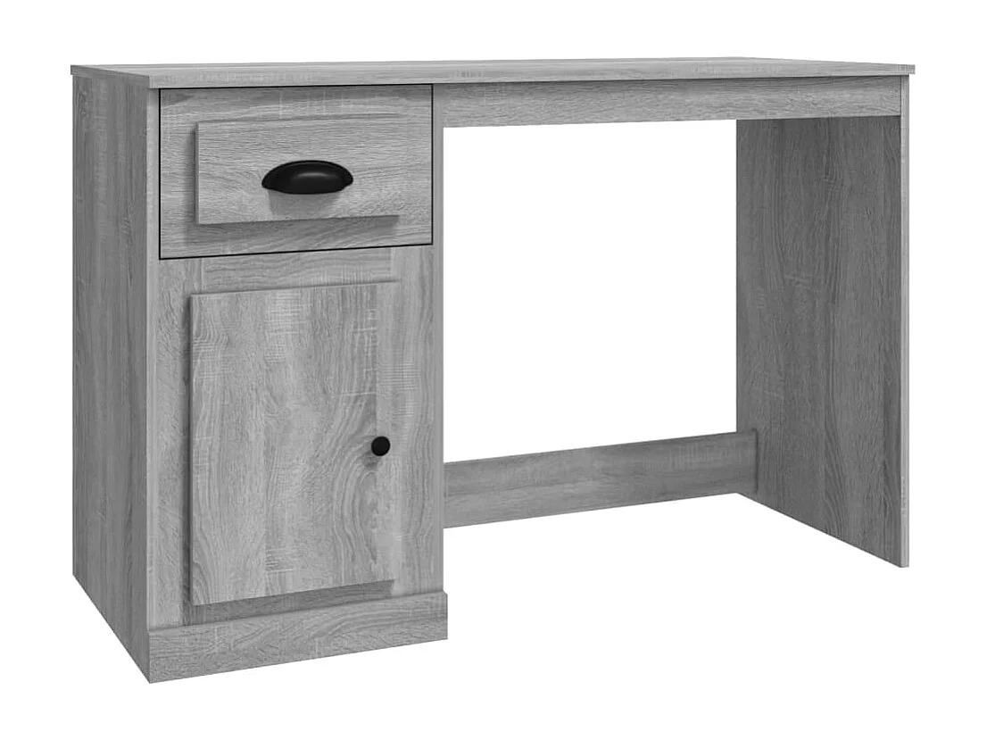 Bureau avec tiroir sonoma gris 115x50x75 cm bois d'ingénierie
