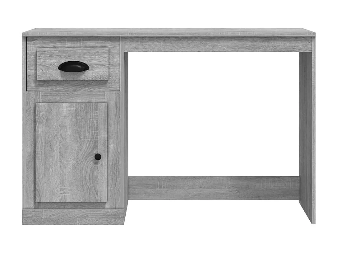 Bureau avec tiroir sonoma gris 115x50x75 cm bois d'ingénierie