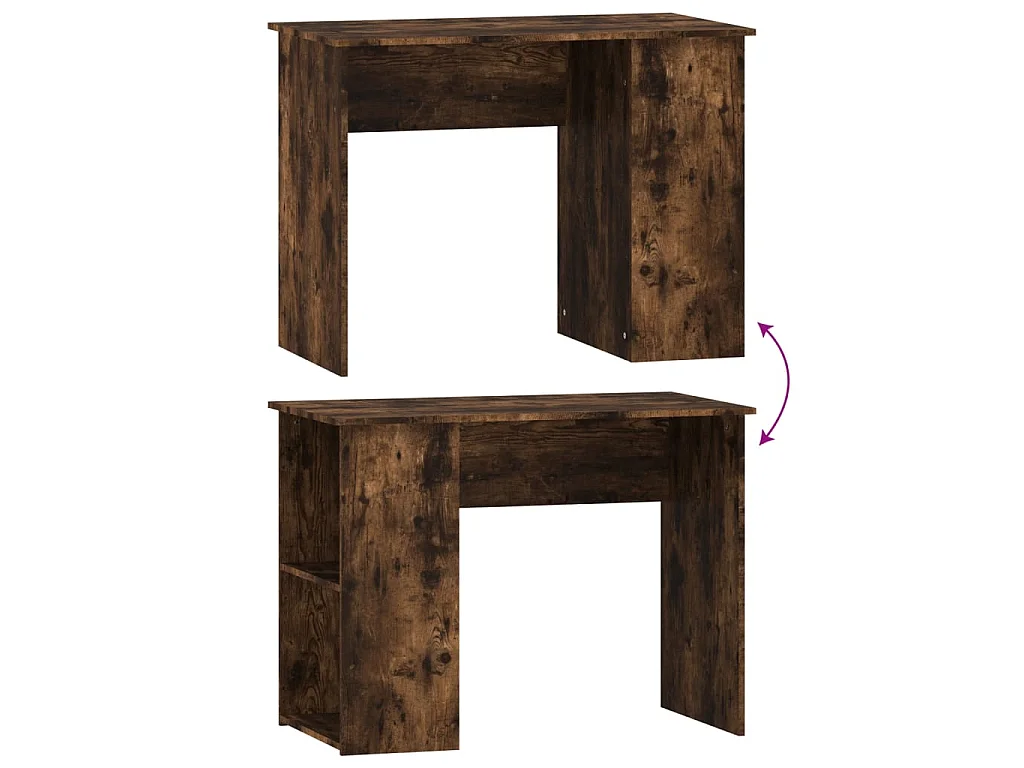 Schreibtisch Räuchereiche 100x55x75 cm Holzwerkstoff