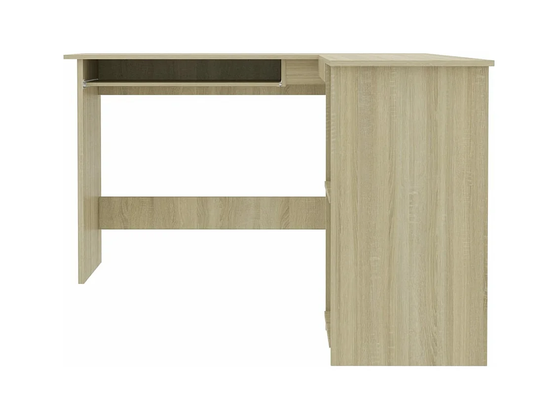 Bureau d'angle en forme de L Chêne sonoma Bois d'ingénierie