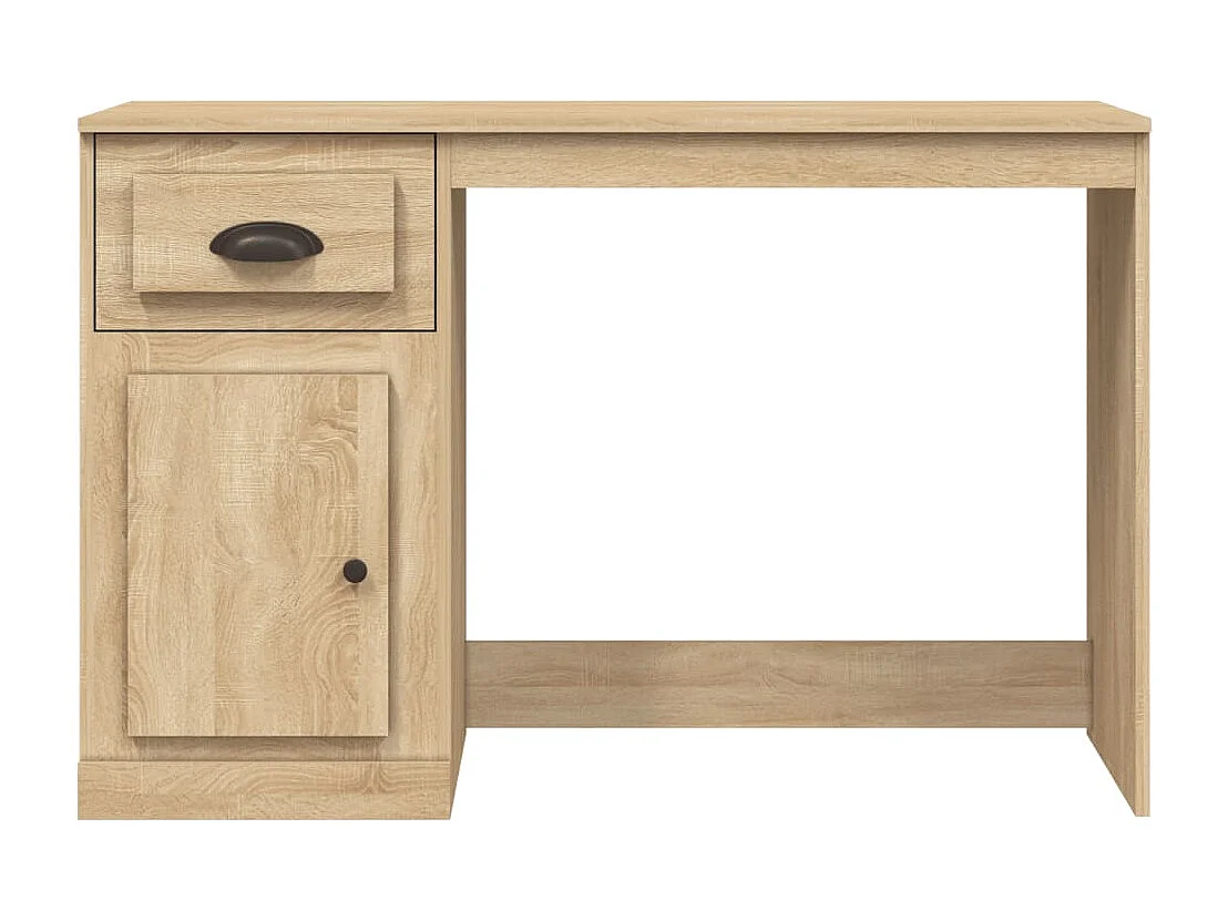 Bureau avec tiroir chêne sonoma 115x50x75 cm bois d'ingénierie