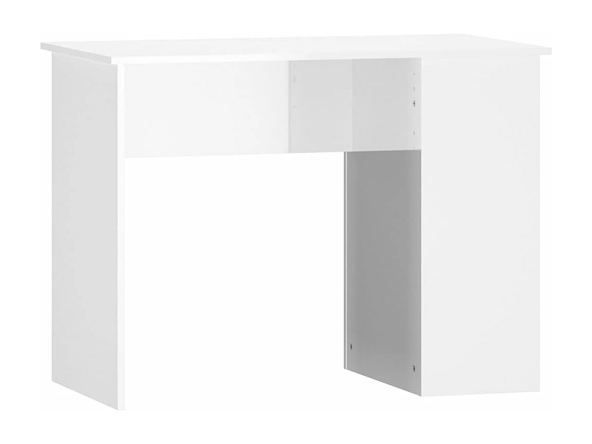 Scrivania Bianco Lucido 100x55x75 cm in Legno Multistrato