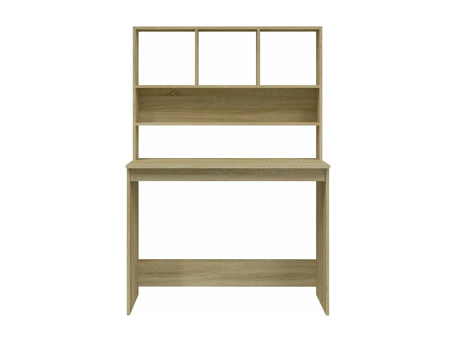 Bureau met schappen 102x45x148 bewerkt hout sonoma eikenkleur