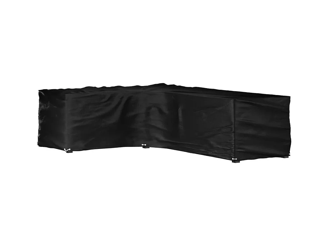 Tuinmeubelhoezen met 16 oogjes L-vormig 210x260x80 cm