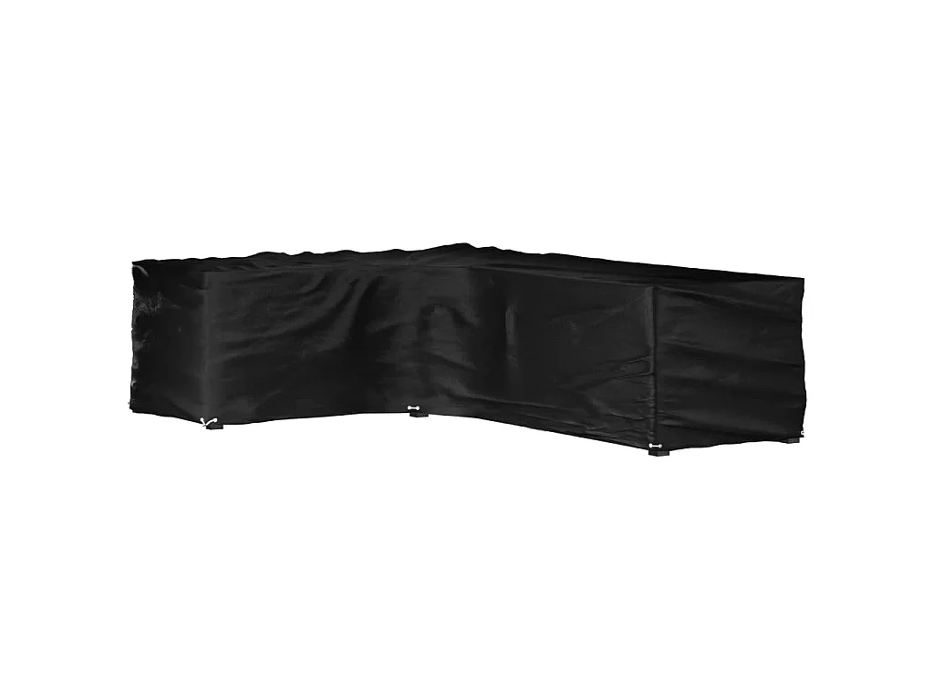 Tuinmeubelhoezen met 16 oogjes L-vormig 210x260x80 cm