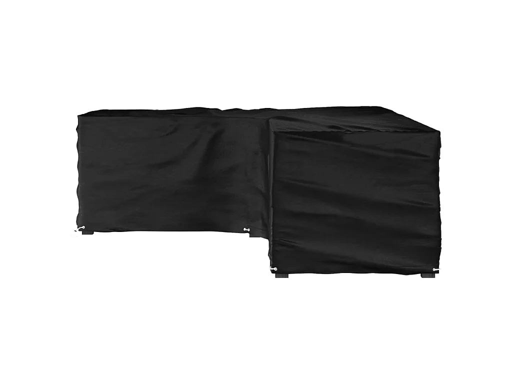 Tuinmeubelhoezen met 16 oogjes L-vormig 210x260x80 cm