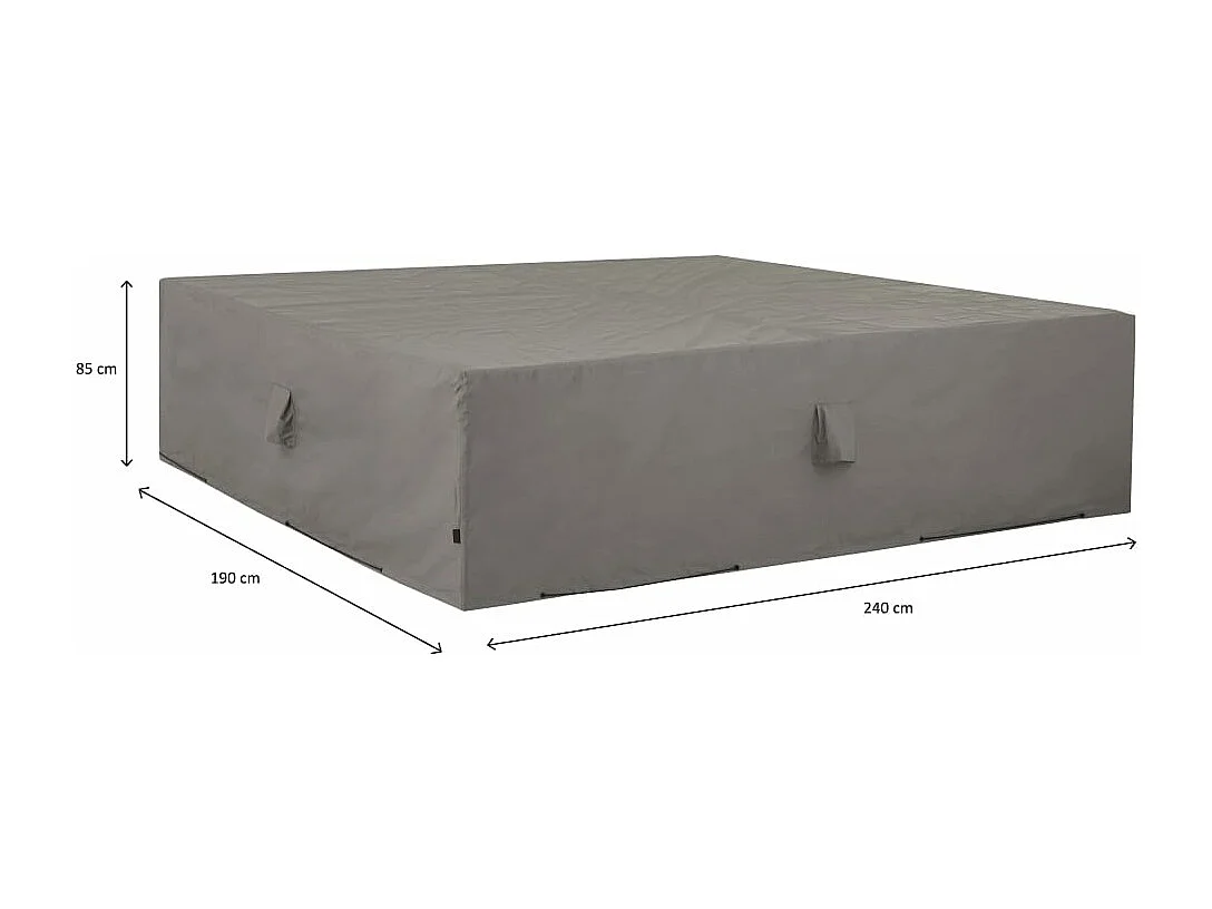 Telo di Copertura per Mobili da Esterno 240x190x85 cm Grigio