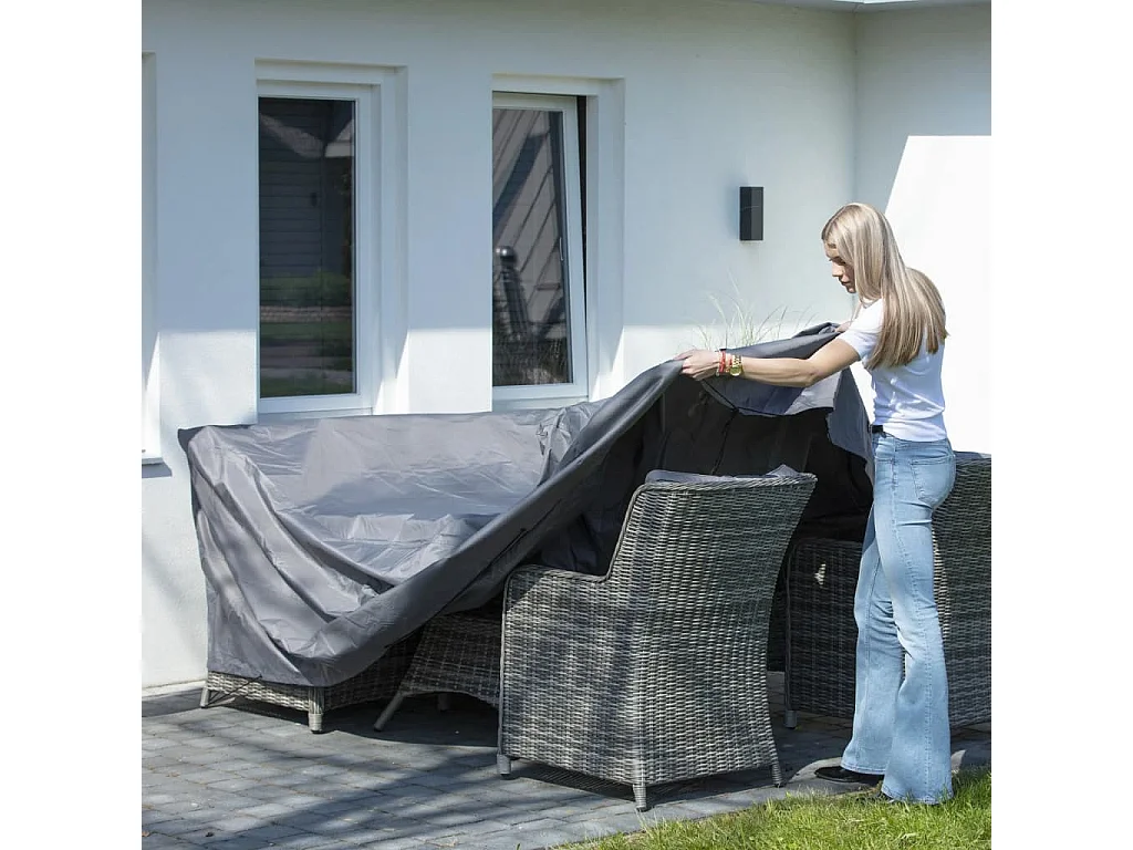 Telo di Copertura per Mobili da Esterno 240x190x85 cm Grigio
