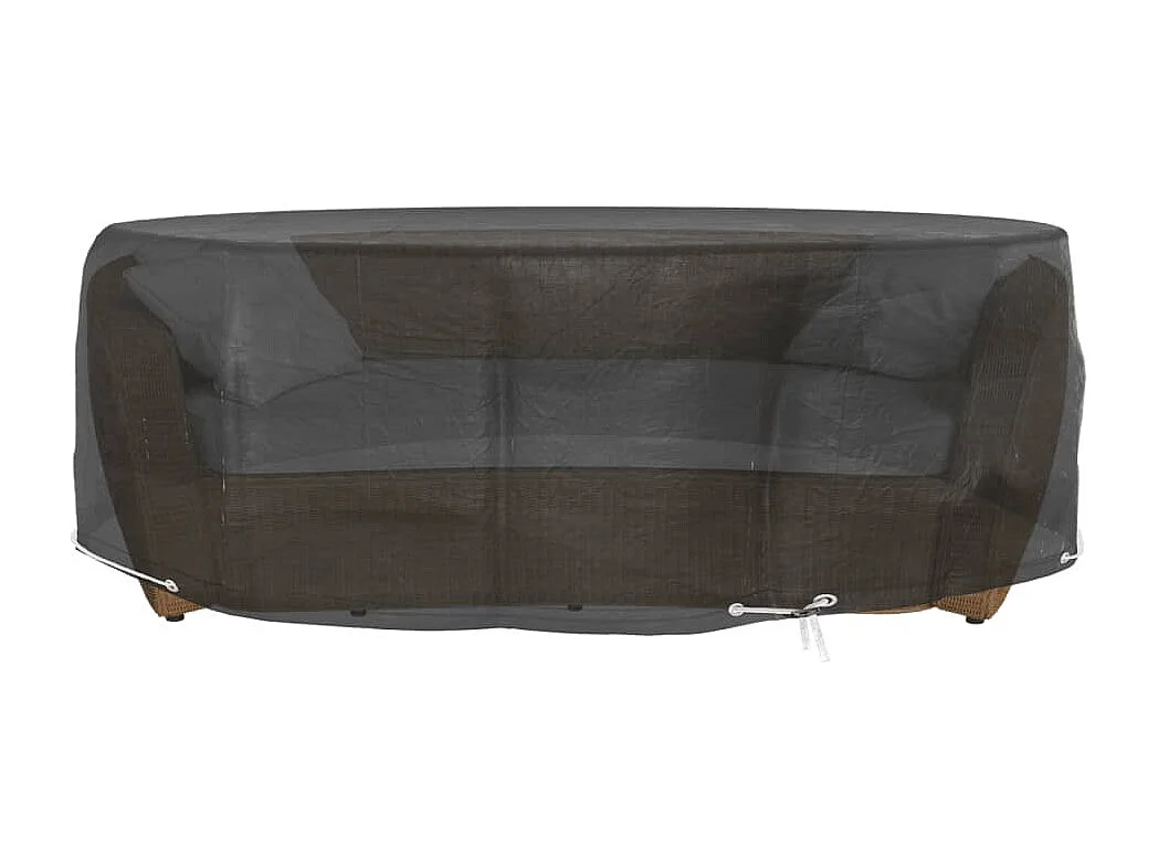 Coperture Divani Isola 2pz con 8 Occhielli Ø188x50 cm Rotonde