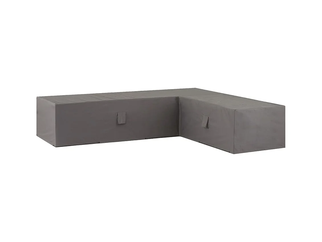 Garten-Lounge-Set-Abdeckung 255x255x70 cm Grau