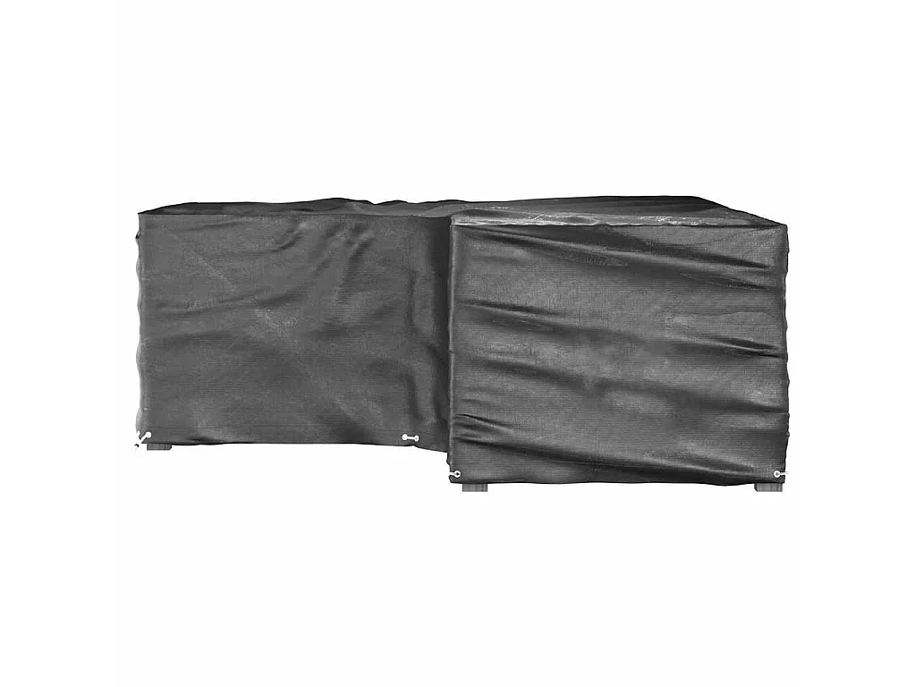 Coperture Mobili da Giardino a L 2pz 16 Occhielli 215x215x70cm