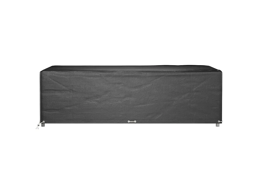 Housses de salon de jardin 2 pcs 12 œillets rectangulaire