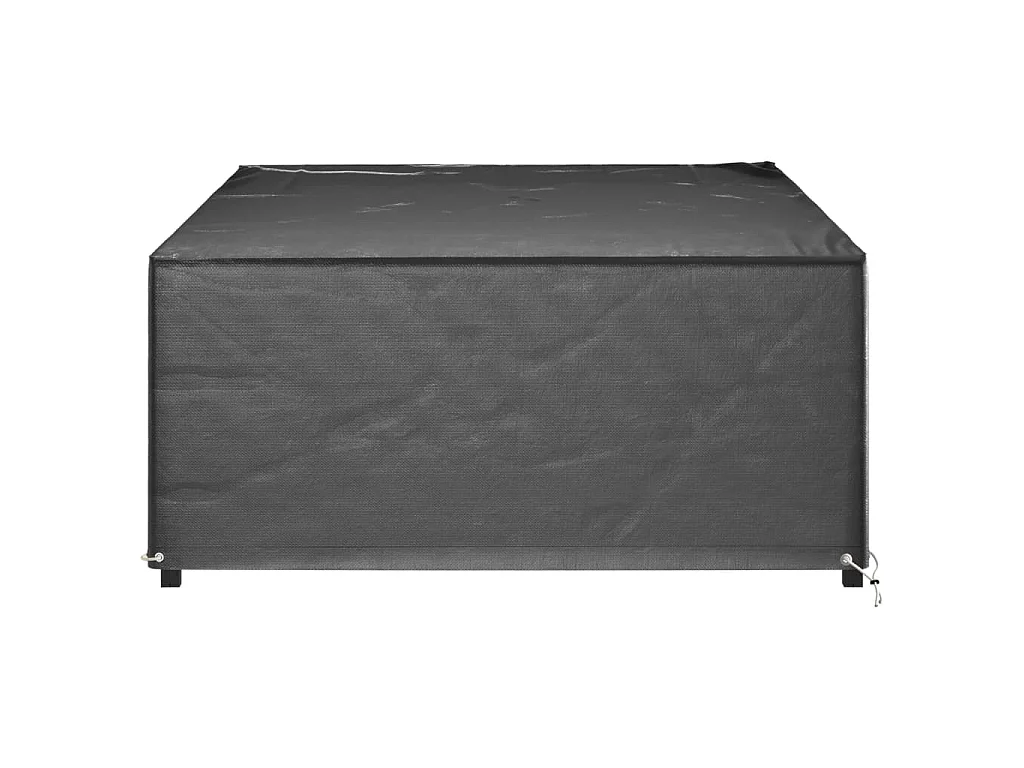 Housses de salon de jardin 2 pcs 12 œillets rectangulaire