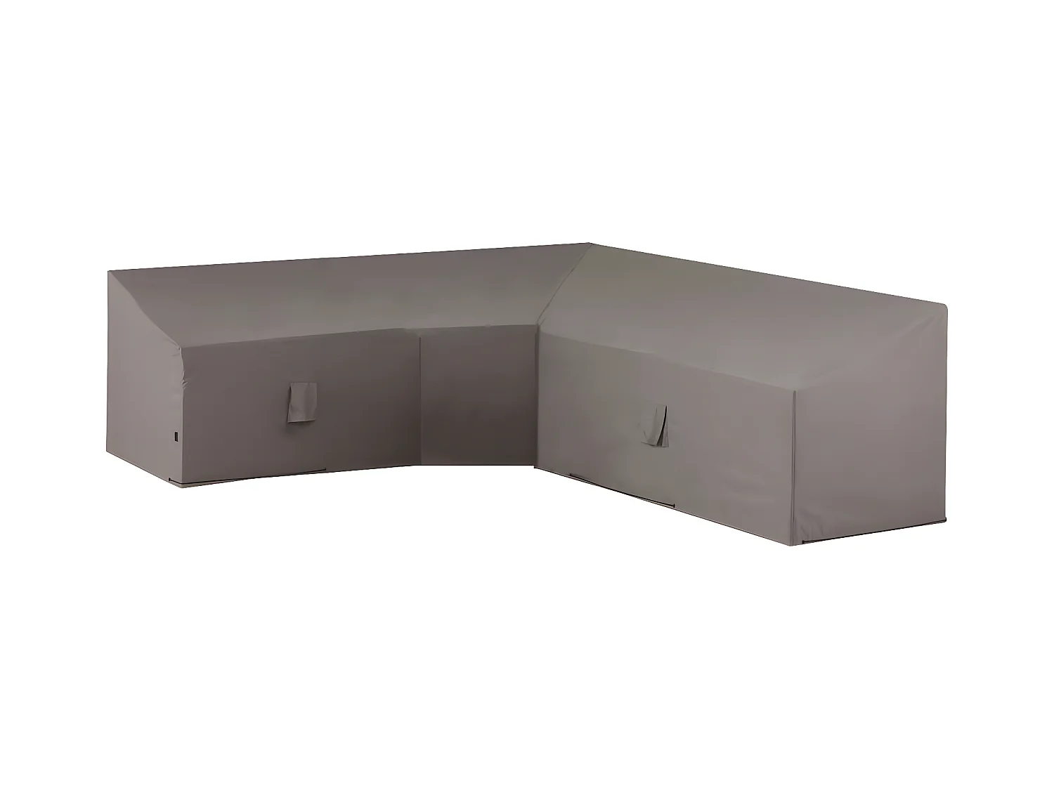 Housse de salon de jardin en forme de L 300x300x90 cm Gris