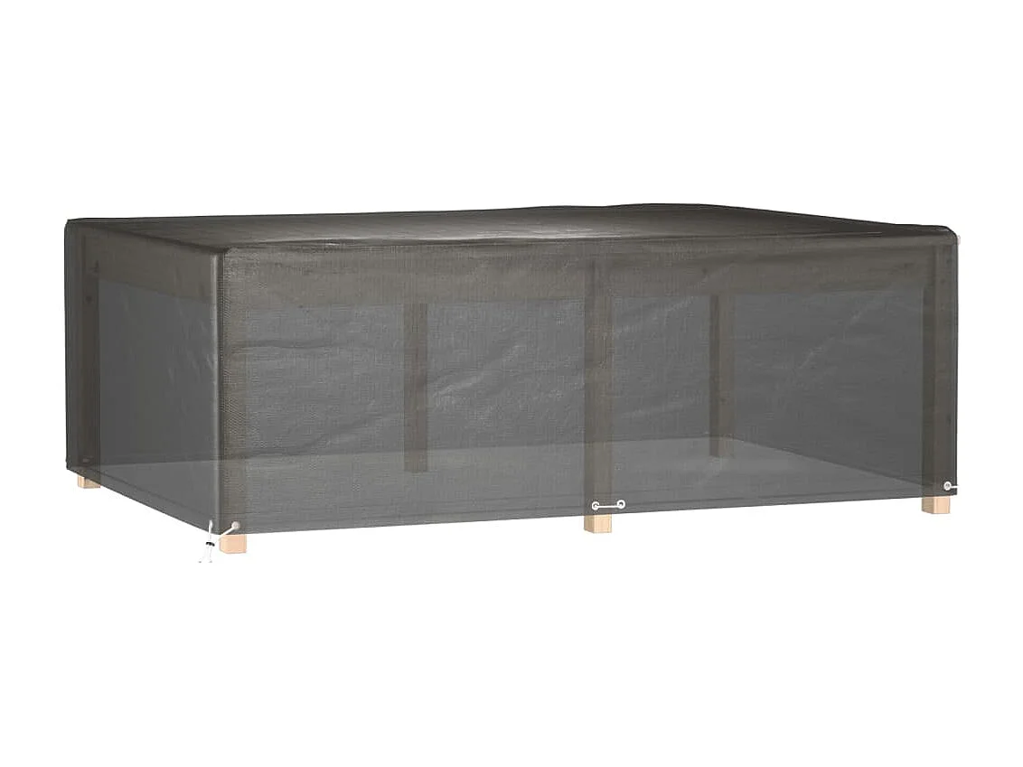 Copri Mobili Giardino 2pz 12Occhielli 230x165x80cm Rettangolare