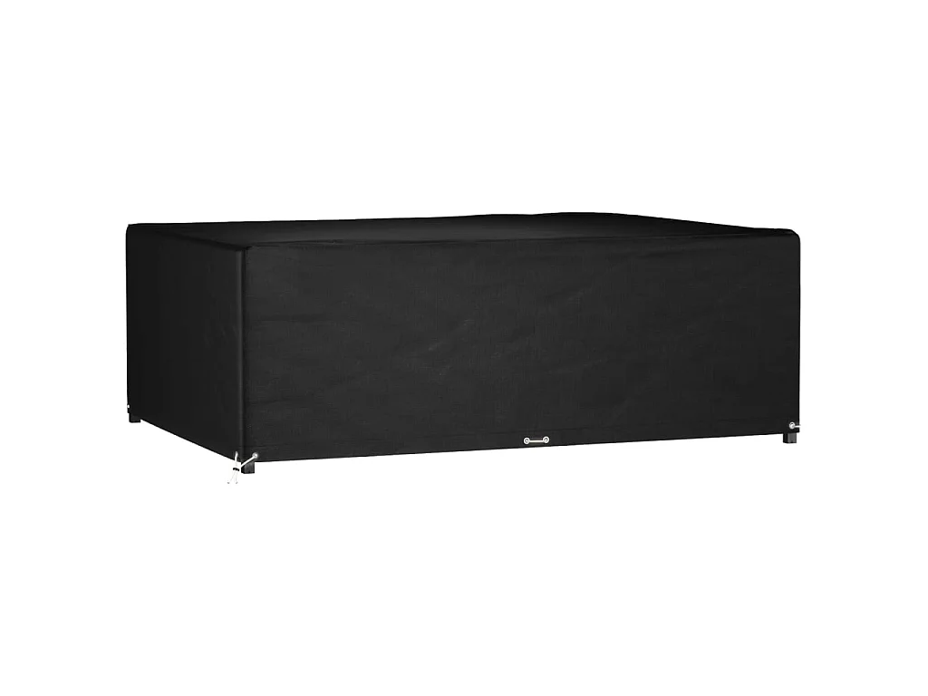 Tuinmeubelhoes met 12 oogjes rechthoekig 230x165x80 cm