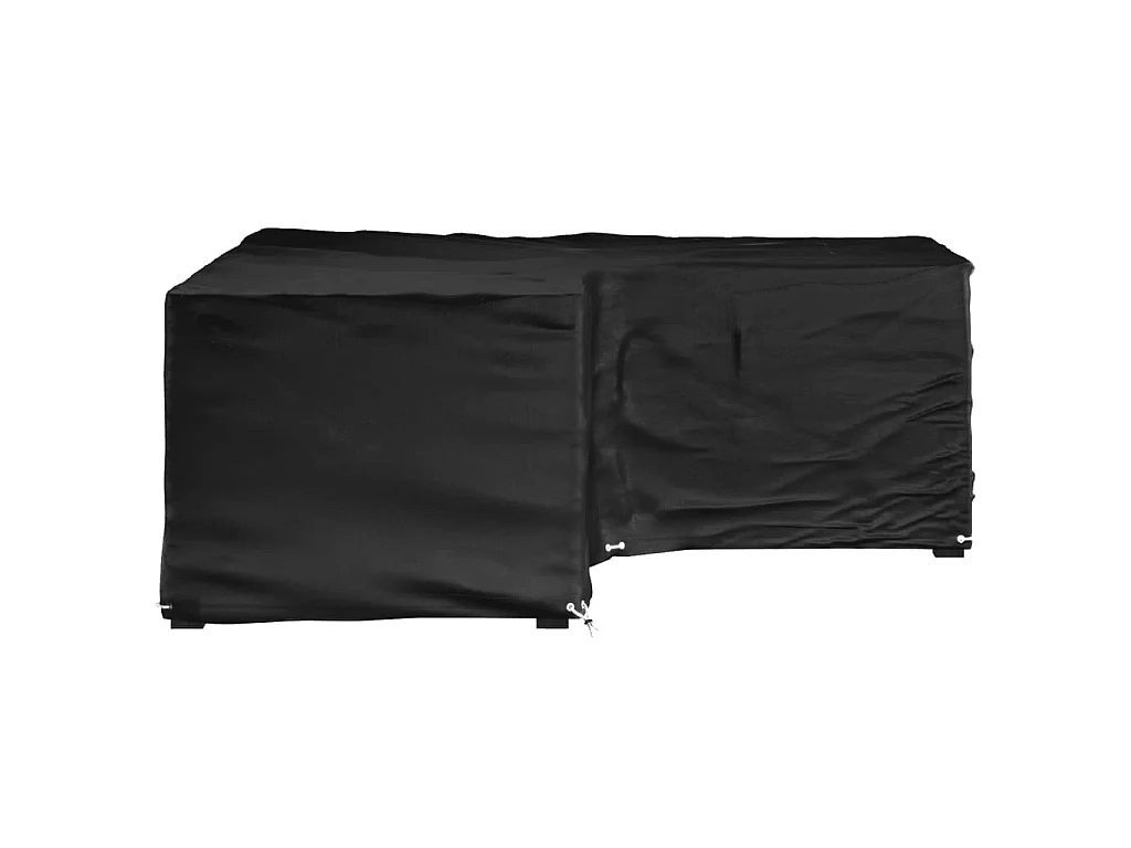 Tuinmeubelhoezen met 16 oogjes L-vormig 215x215x70 cm