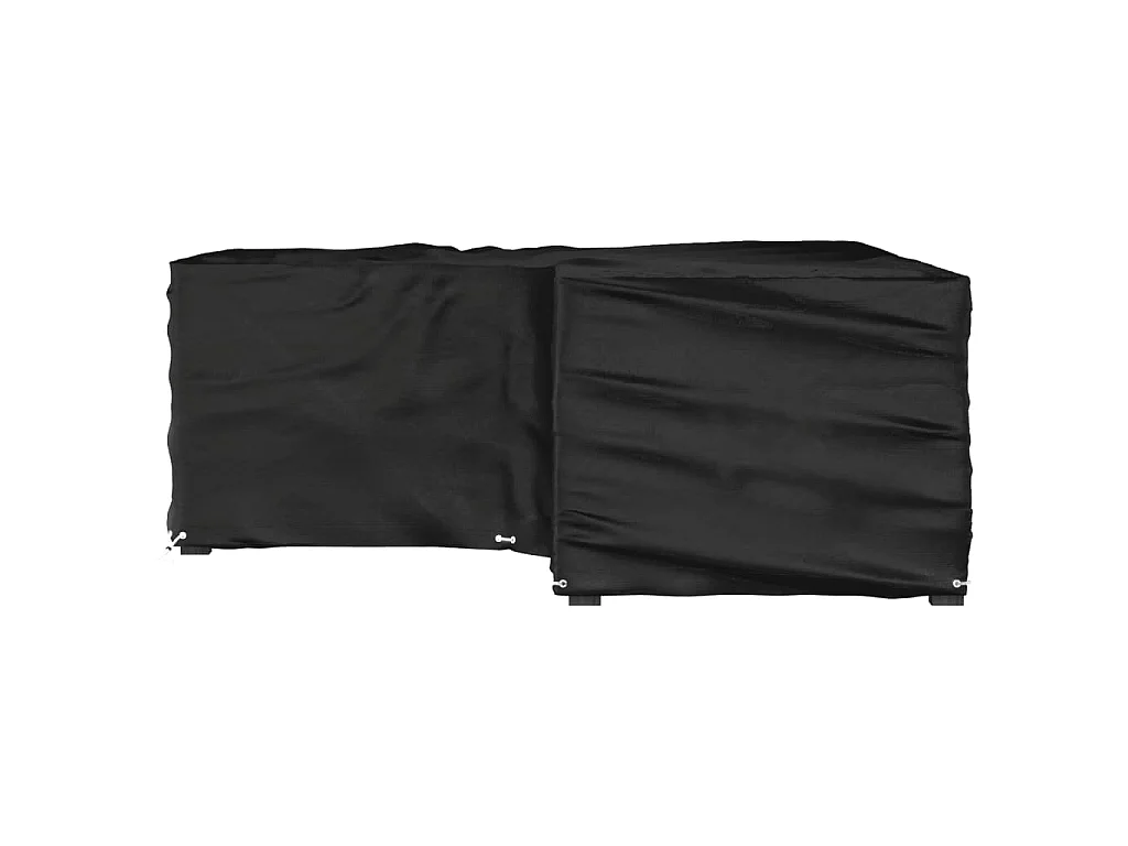 Tuinmeubelhoezen met 16 oogjes L-vormig 215x215x70 cm