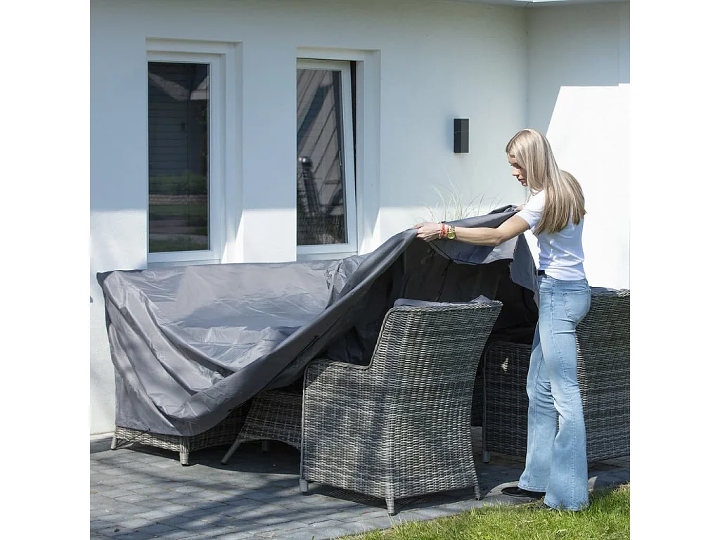 Copertura per Set Mobili da Esterno 400x300x70 cm Grigio