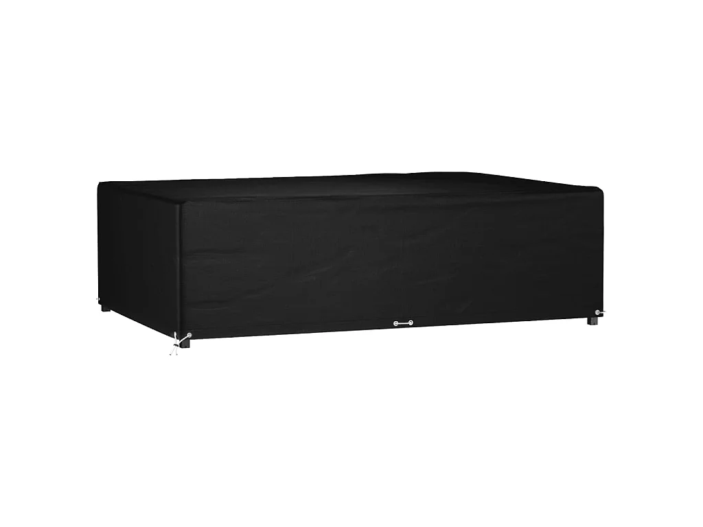 Tuinmeubelhoes met 12 oogjes rechthoekig 227x152x65 cm