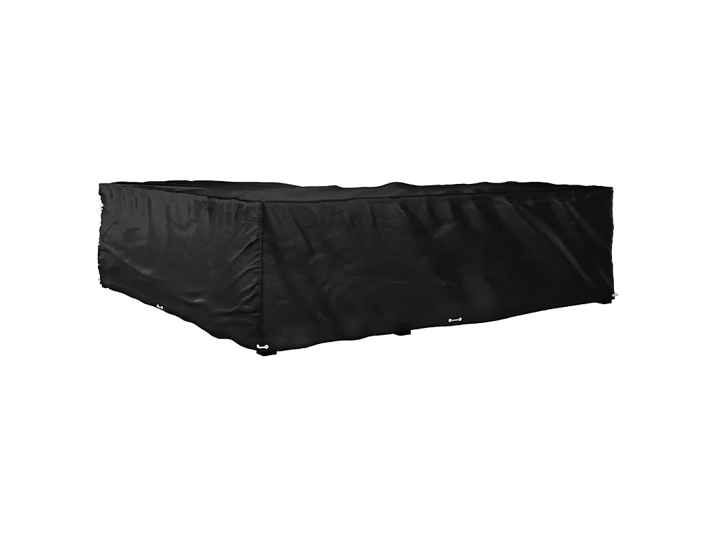 Tuinmeubelhoezen met 16 oogjes L-vormig 285x285x70 cm