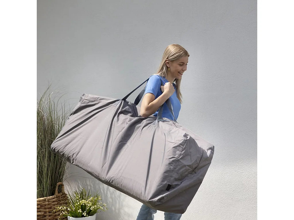 Hoes voor tuinkussens 80x80x60 cm grijs