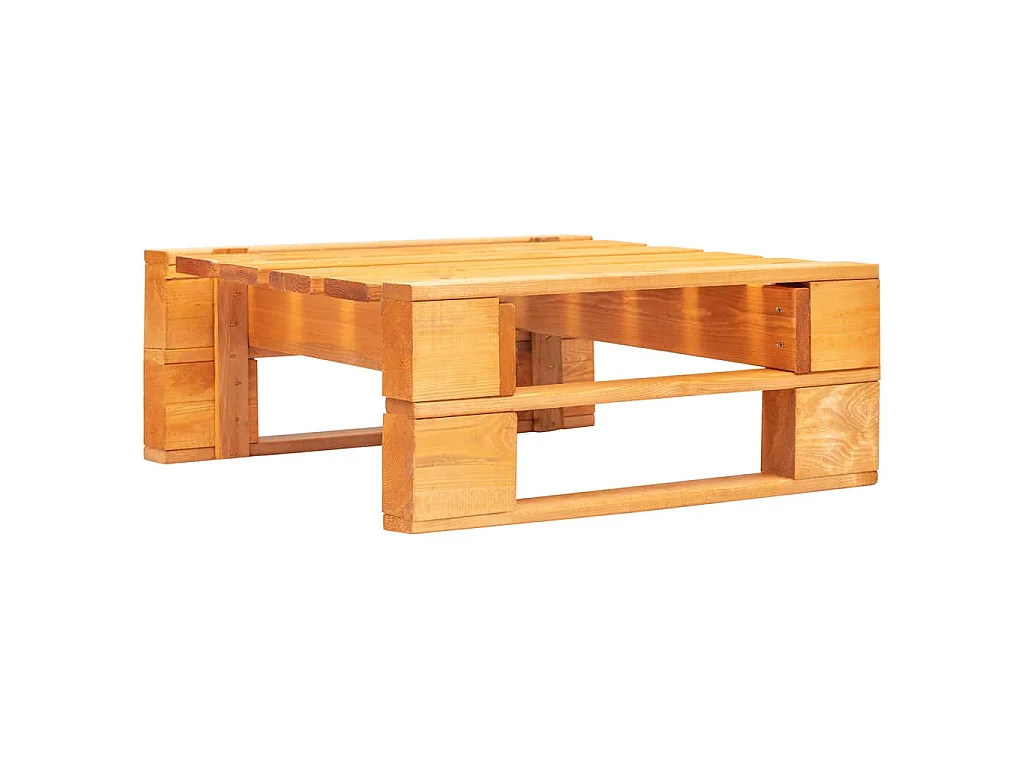 Outdoor-Ottomane Paletten Holz Honigbraun