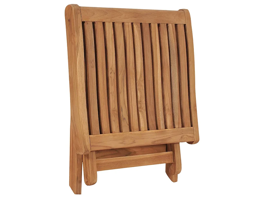 Repose-pied pliable 46,5x49x41,5 cm Bois de teck solide