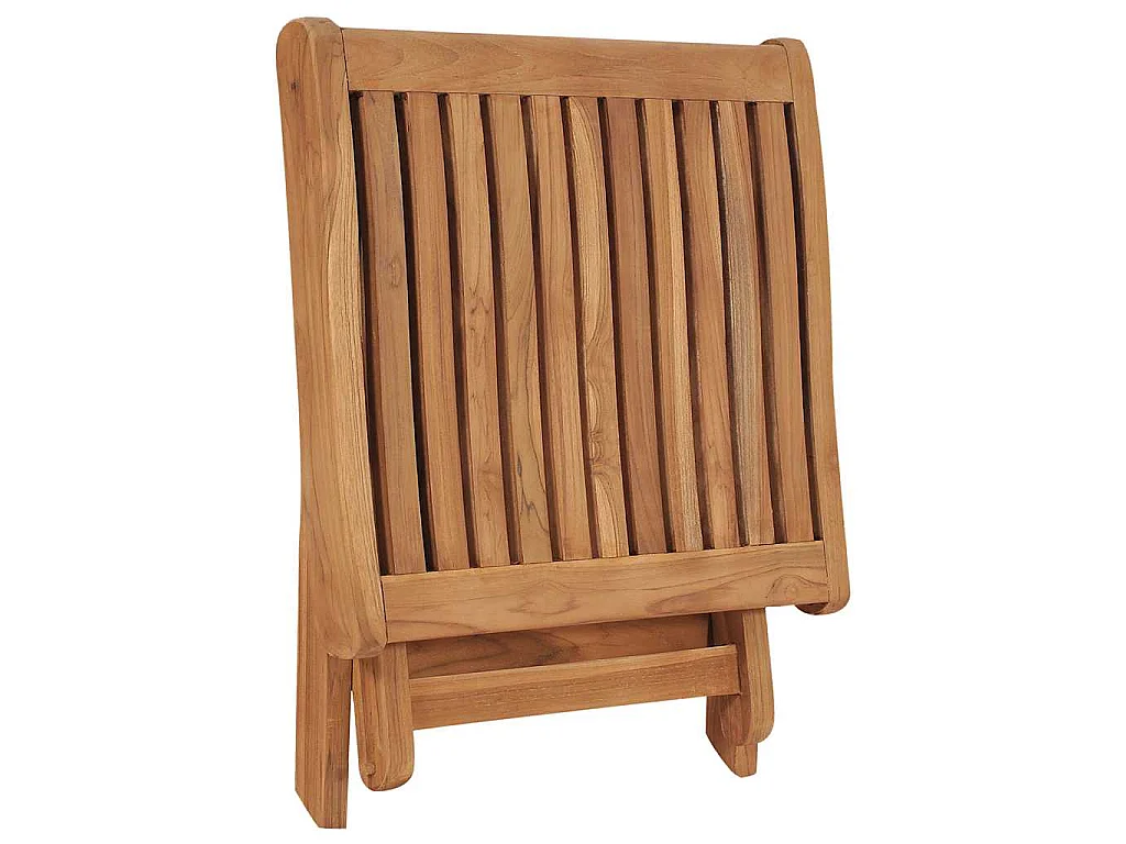 Repose-pied pliable 46,5x49x41,5 cm Bois de teck solide