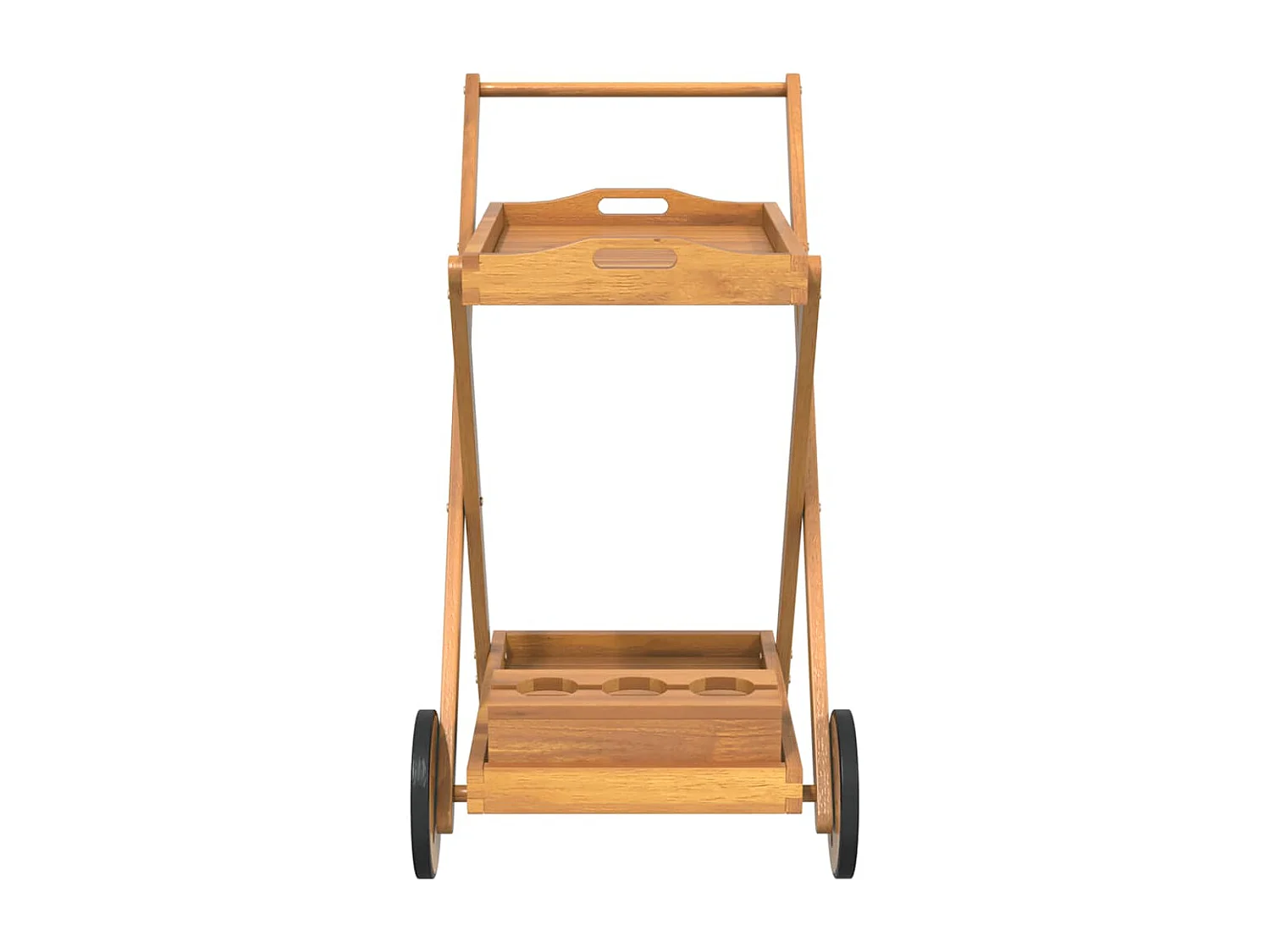 Teewagen 54x87x90 cm Massivholz Akazie
