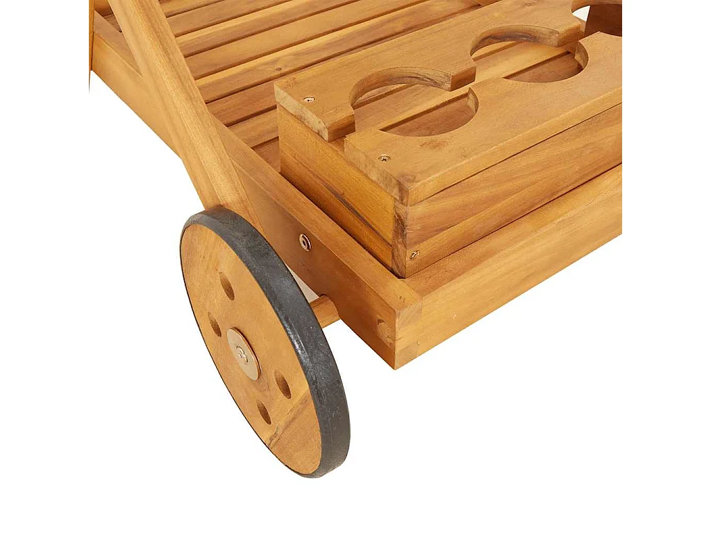 Teewagen 54x87x90 cm Massivholz Akazie