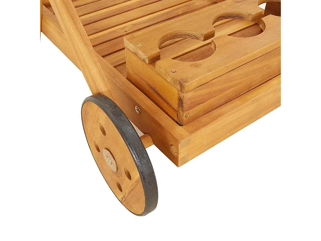 Teewagen 54x87x90 cm Massivholz Akazie