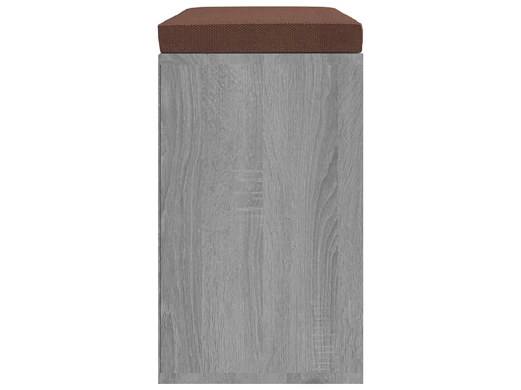 Zapatero madera contrachapada gris Sonoma 103x30x48 cm