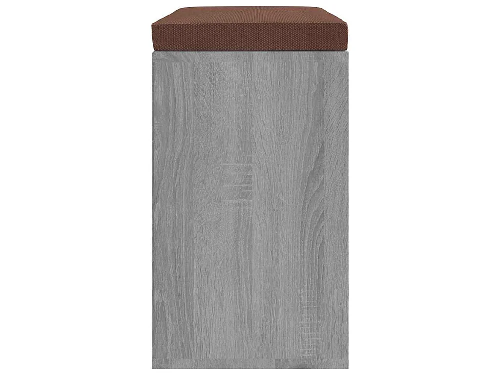 Banc à chaussures Sonoma gris 103x30x48 cm Bois d'ingénierie
