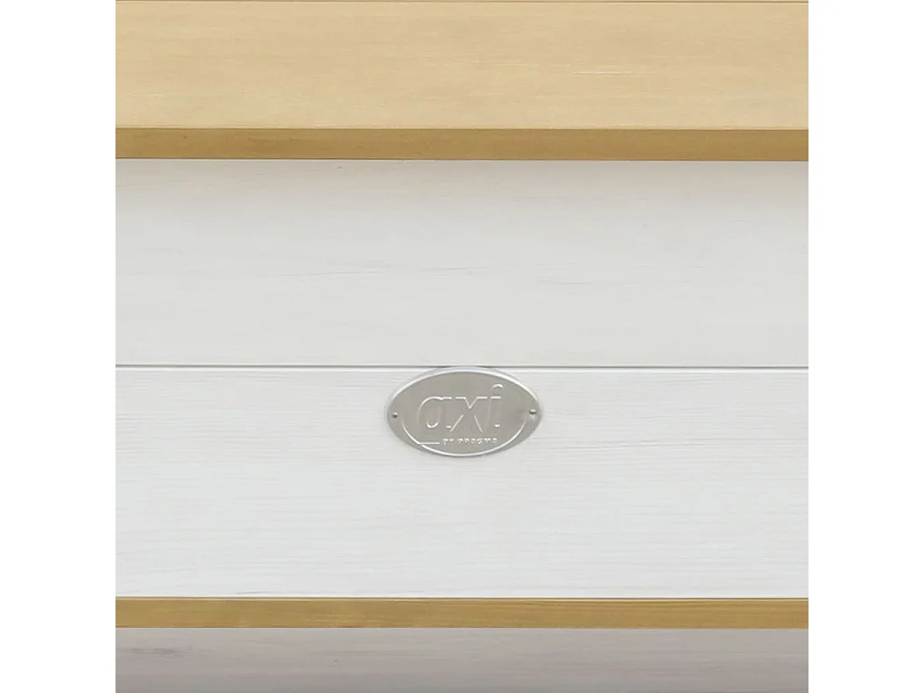 Banc de rangement Corky Marron et blanc