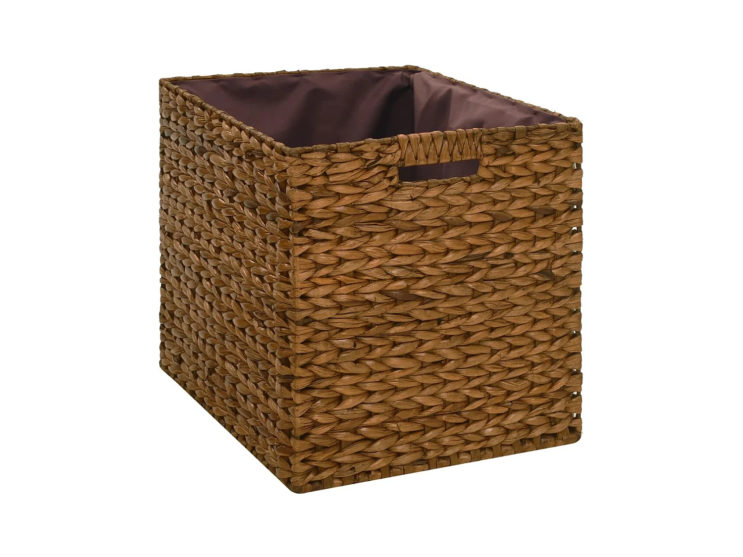 Sitzbank mit 2 Körben Seegras 71×40×42 cm Braun