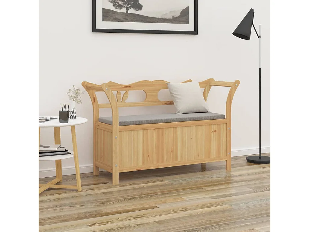 Banco madera maciza de abeto 107x45x75,5 cm