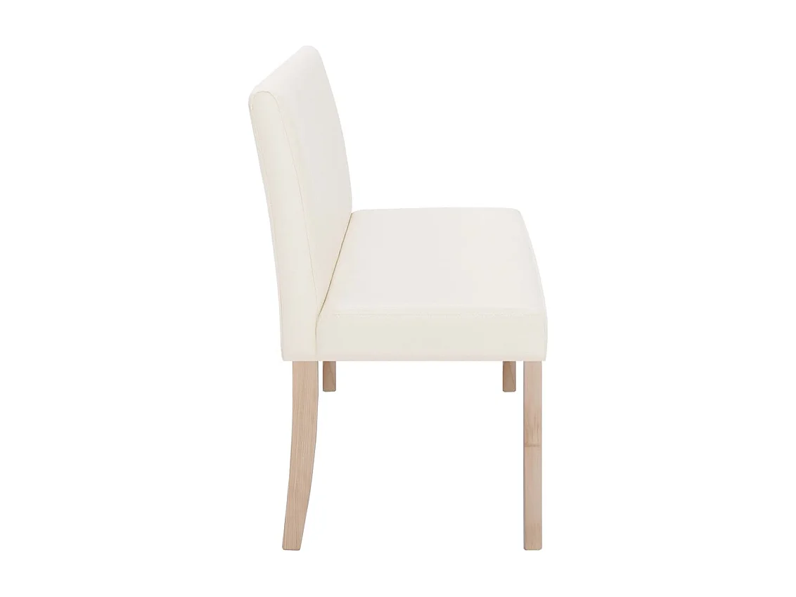 Banc 139,5 cm Crème Similicuir