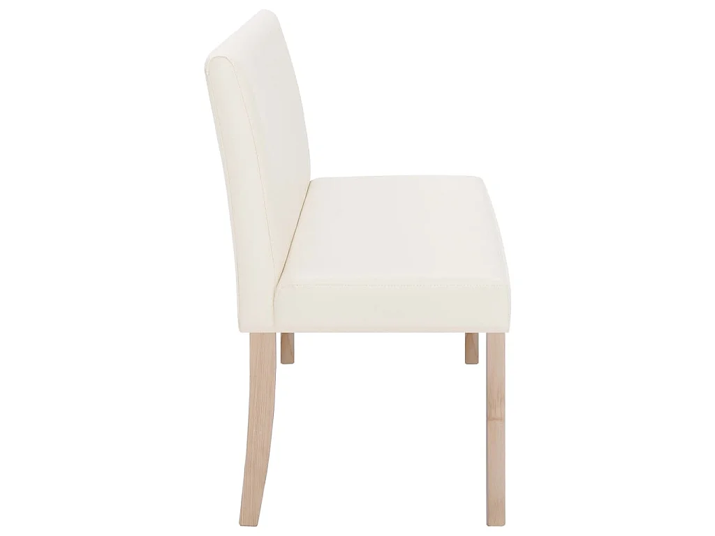 Banc 139,5 cm Crème Similicuir