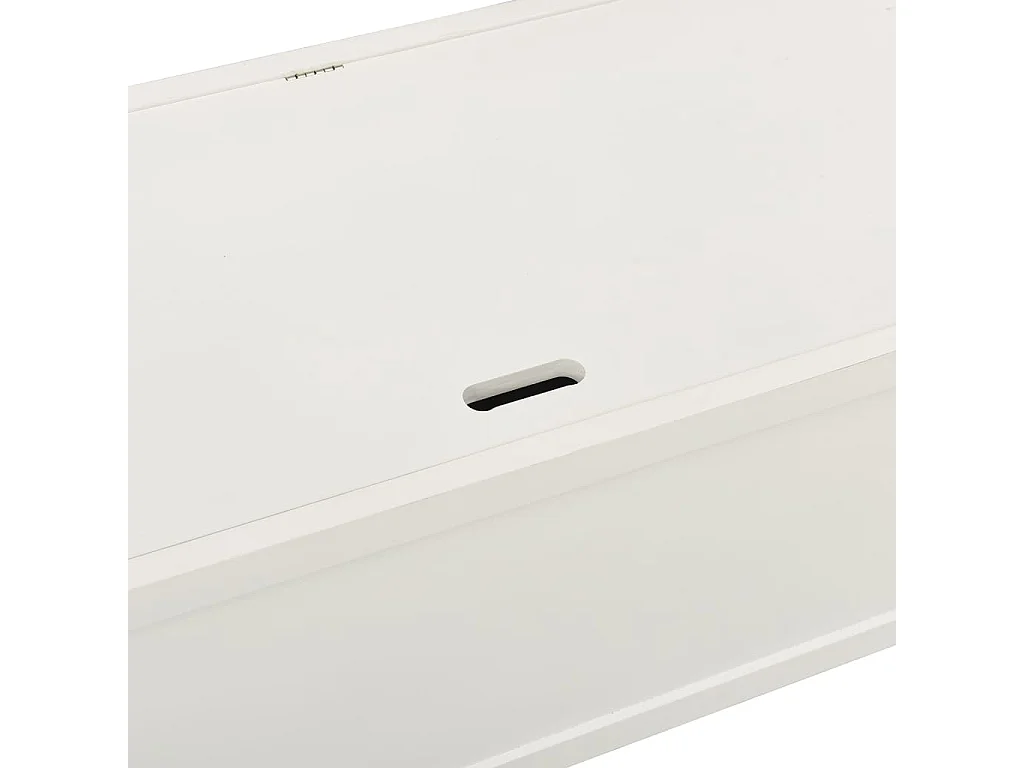 Banc Blanc 107x45x75,5 cm Bois de sapin solide