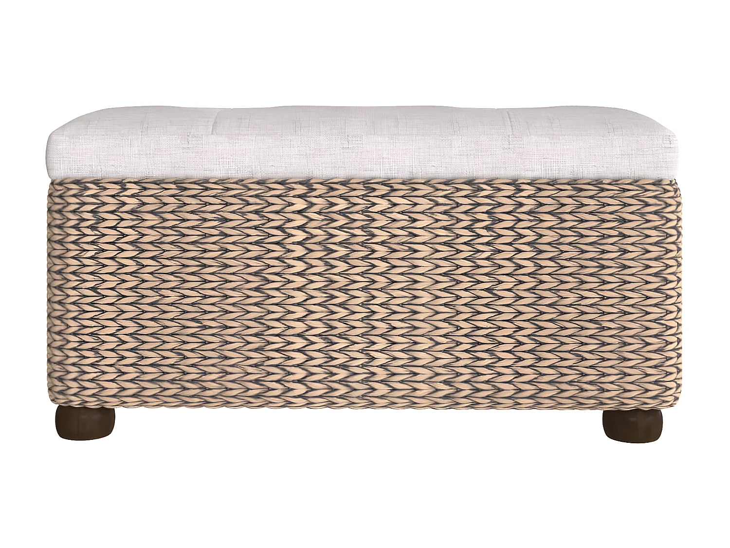 Bancos con almacenaje con cojín 2 uds enea gris 69 cm