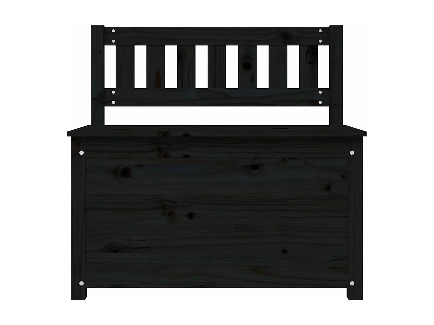 Banco de madera maciza de pino negro 80x41x77 cm