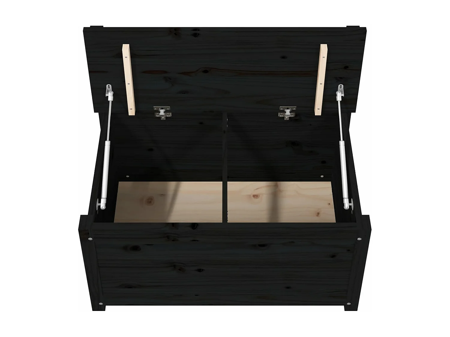 Banco de madera maciza de pino negro 80x41x77 cm