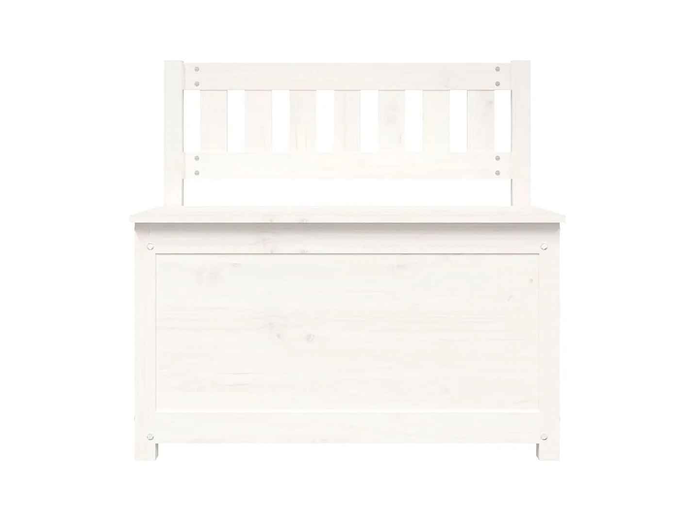 Bankje 80x41x77 cm massief grenenhout wit