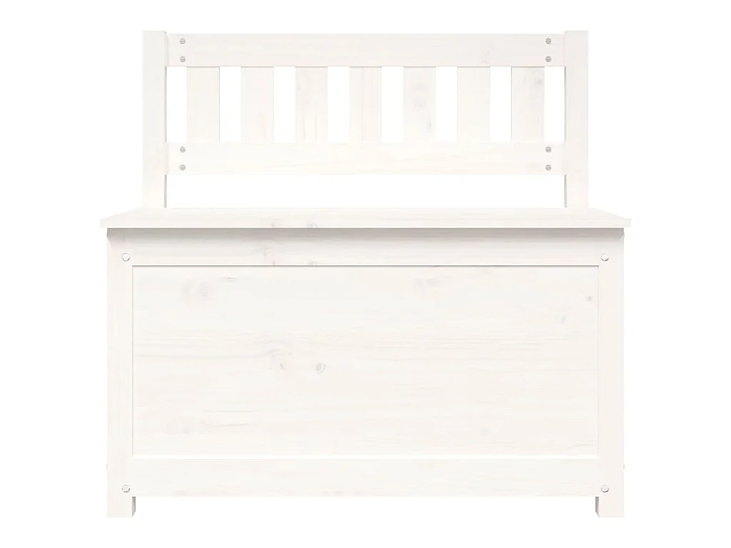 Panca Bianca 80x41x77 cm in Legno Massello di Pino
