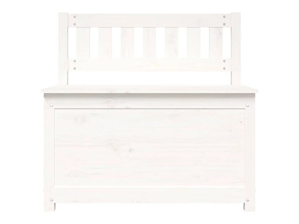 Banc Blanc 80x41x77 cm Bois de pin massif